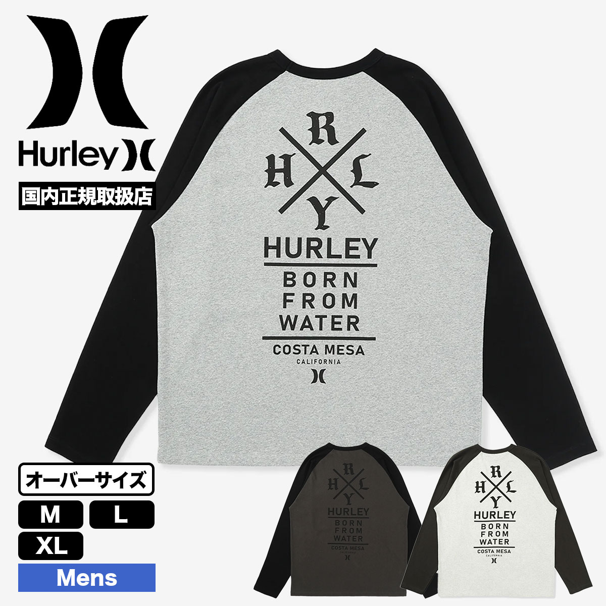 HURLEY | HRLY RAGLAN OVERSIZED LONG SLEEVE TEE��MCLS262032��