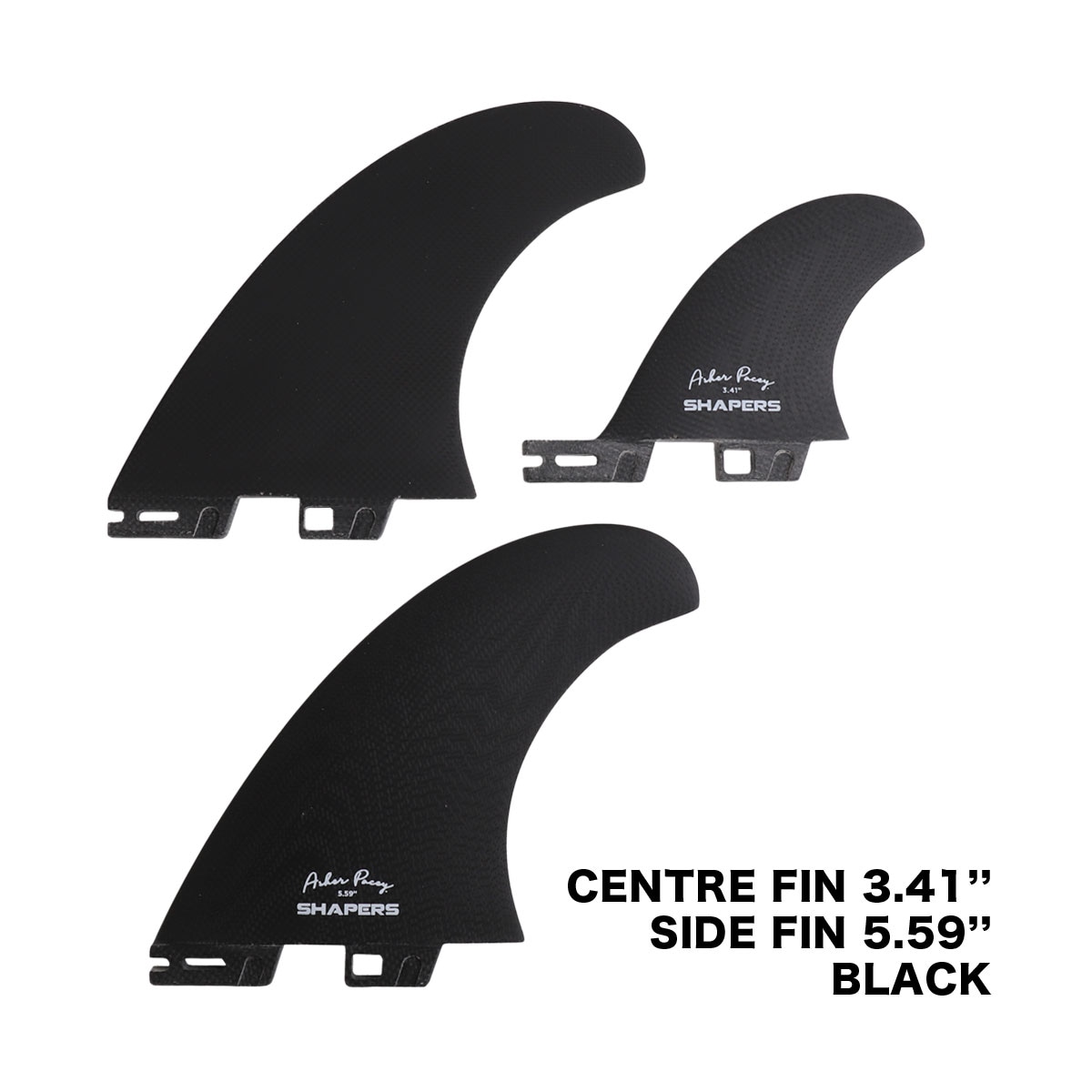 �������ѡ��� �ĥ���ե��� ���å��㡼���ڥ����� Asher Pacey 5.59" 5.55" 3.41" Twin Fin FCS2 ���饹�ե����С� �֥�å� �����륰�졼 �͵��֥��� SHAPERS��165134��