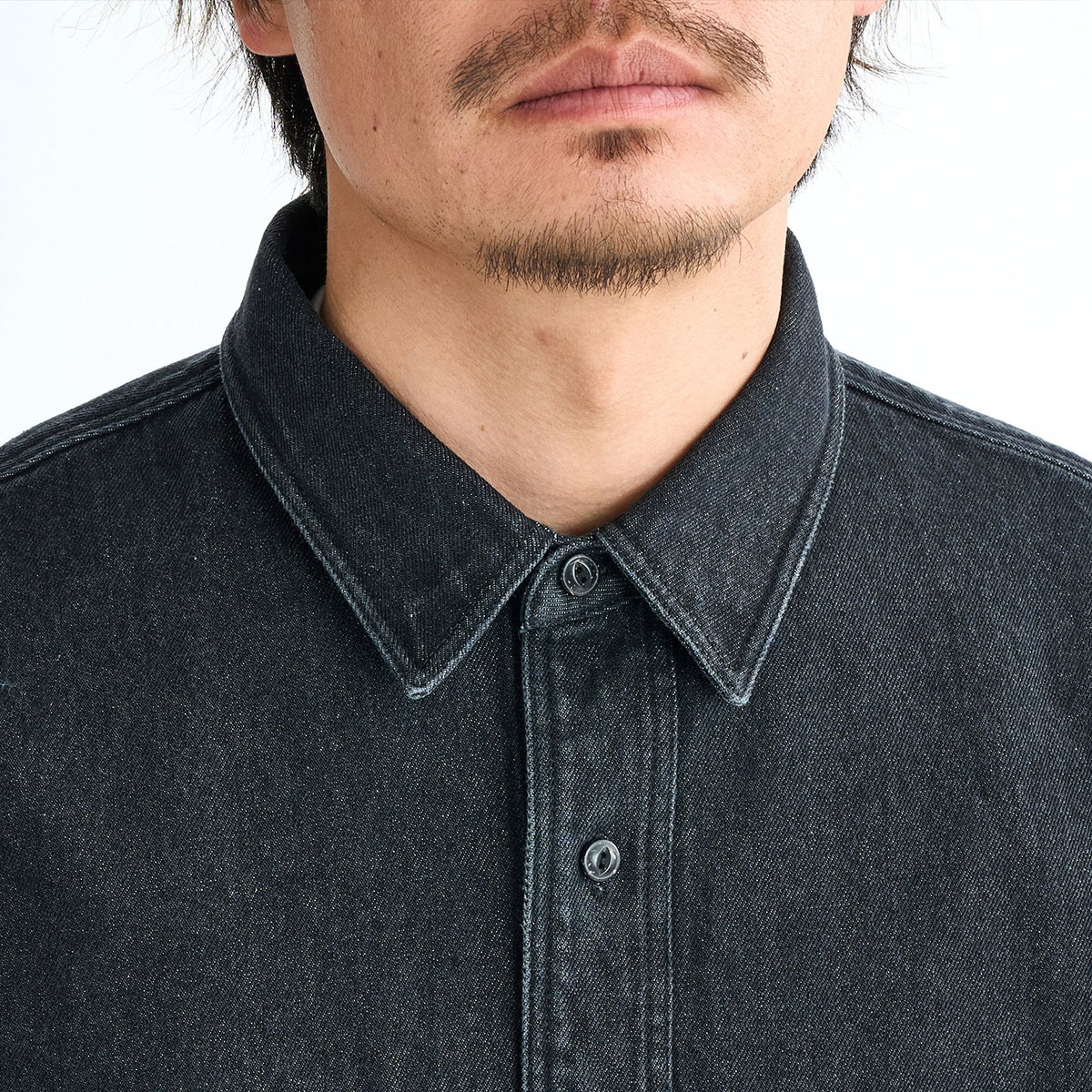 ��20%OFF ���ꥹ�ޥ��������QUIKSILVER �����å�����С� ��� Ĺµ �ǥ˥ॷ��� ���� �ɽ� �롼�����륨�å� ��2�� L �����ե��� �͵� �֥��� ���� | DENIM WASH SHIRT��QSH254003��