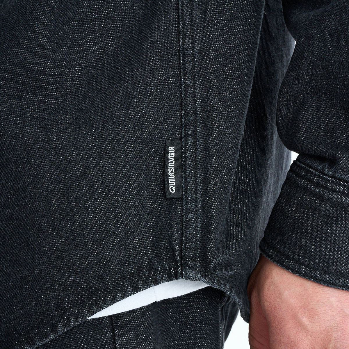 ��20%OFF ���ꥹ�ޥ��������QUIKSILVER �����å�����С� ��� Ĺµ �ǥ˥ॷ��� ���� �ɽ� �롼�����륨�å� ��2�� L �����ե��� �͵� �֥��� ���� | DENIM WASH SHIRT��QSH254003��