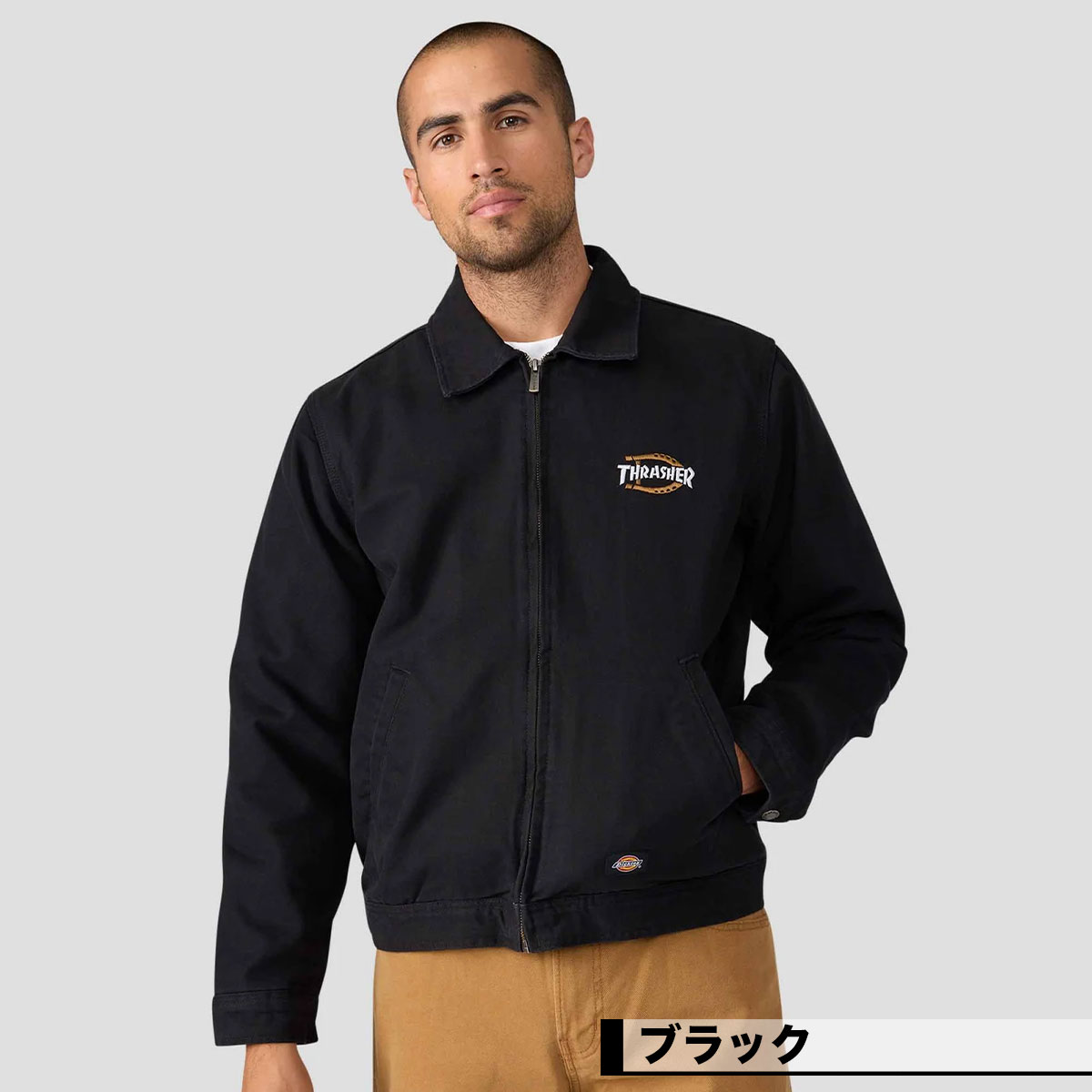 DICKIES �ǥ��å�����  �������ȥܡ��ǥ��� ���åȥ󥸥㥱�å� ��� ����å��㡼 ����� ���������� �͵��֥��� | Dickies x Thrasher Jacket��DK0A88CE��