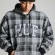 HUF  | ARCH PLAID FULL ZIP HEAVYWEIGHT HOODIE��FL00258��