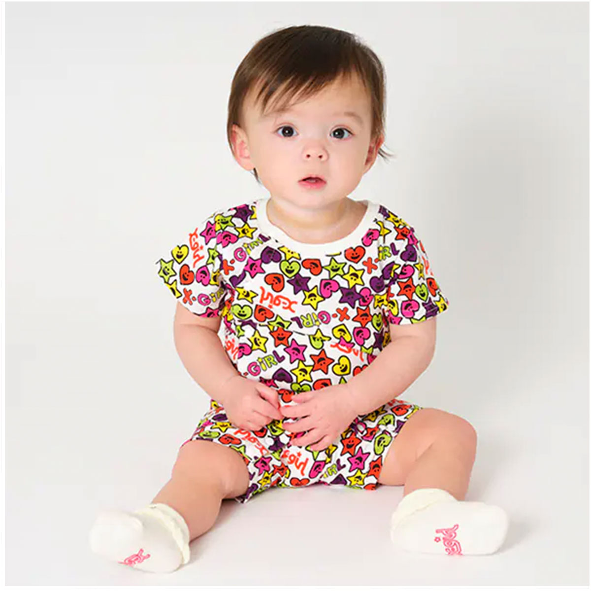 ��20%OFF ���ꥹ�ޥ��������X-girl Stages ����å��� ��������ѡ��� 70cm �٥ӡ��� ������ ���С������� ���λ� �ޥ��˥ƥ� �����ˤ� ����ե��� ���å��������� ���ơ�������9241501��
