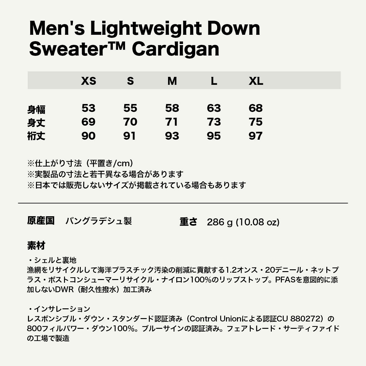 Patagonia  | Men's Lightweight Down Sweater Cardigan��31900��
