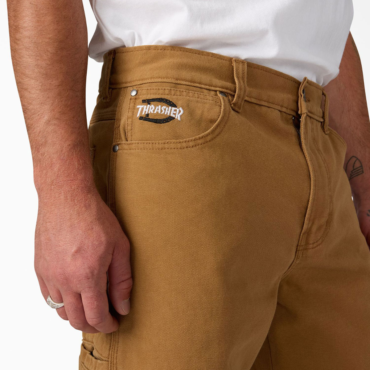 DICKIES �ǥ��å�����  �������ȥܡ��ǥ��� ����ѥ�� ���֥�ˡ� ����å��㡼 ����� ���������� �͵��֥��� | Dickies x Thrasher Double knee pants��DK0A88OP��