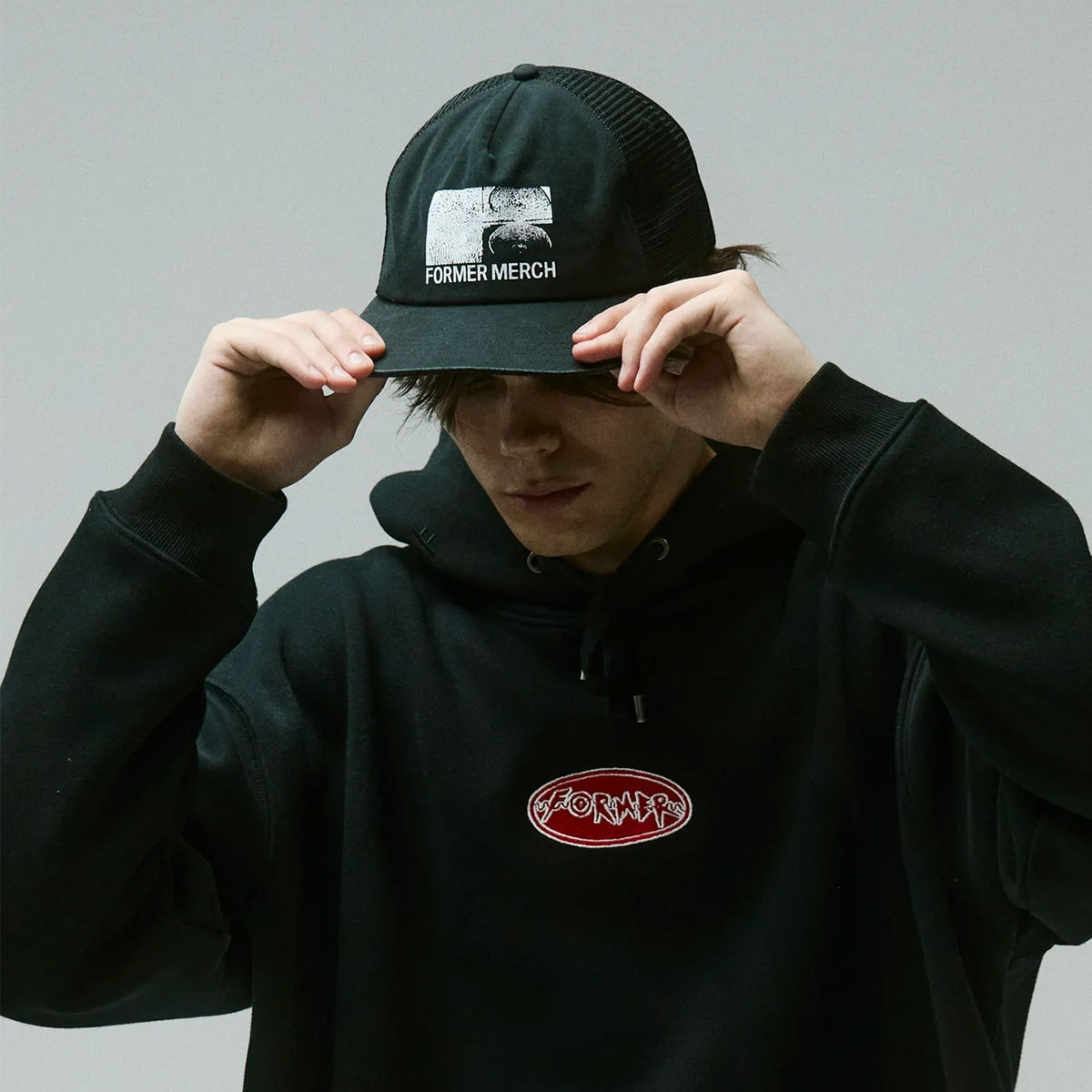 FORMER �ե����ޡ� ��� ��å��奭��å� ˹�� ���� ������Ĵ�� 5�ѥͥ� �����ե��� �����ȥɥ� �͵� �֥��� ���� | SYNTHESIS TRUCKER CAP��FHW-25301��