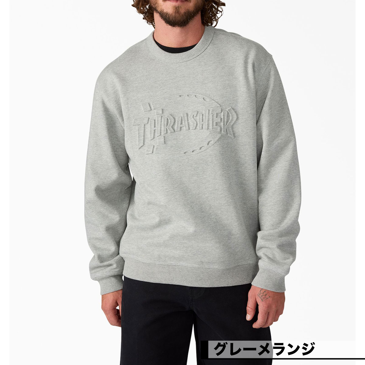 DICKIES �ǥ��å�����  �������ȥܡ��ǥ��� �������å� �ȥ졼�ʡ� ����å��㡼 ����� ���������� �͵��֥��� | Dickies x Thrasher Sweat Shirt��DK0A88Q4��