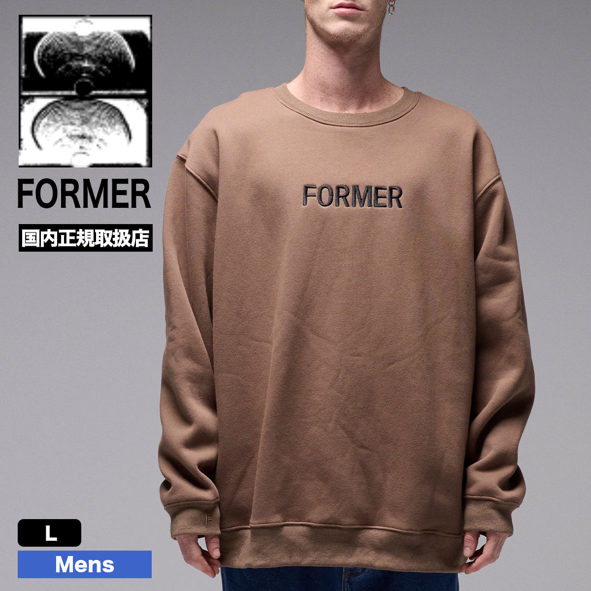 ��30%OFF ���ꥢ��󥹥�����ۥե����ޡ� ��� �������å� �ȥ졼�ʡ� ����ץ� ���� �ɽ� L �����ե��� ���ȥ꡼�� �͵� �֥��� FORMER 2025 ���� | LEGACY EMB CREW��FFL-24221��