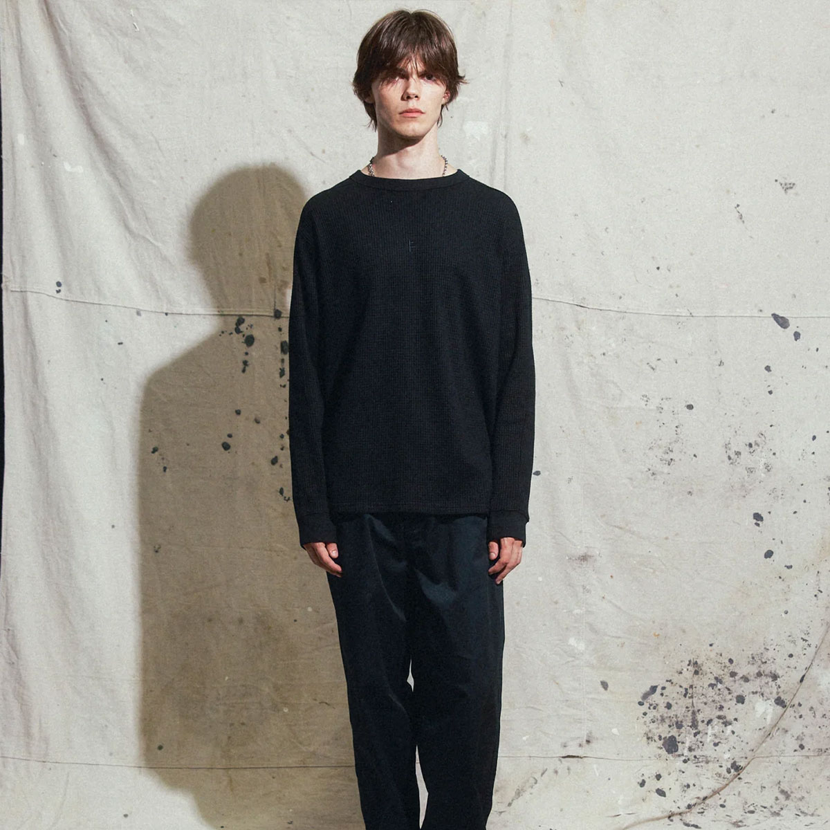 ��30%OFF �������FORMER �ե����ޡ� ��� ĹµT����� �ȥåץ� ����T ��åե� �����ɽ� �����ե��� �����ȥɥ� �͵� �֥��� ���� | FRANCHISE WAFFLE LS T-SHIRT��FKN-25308��