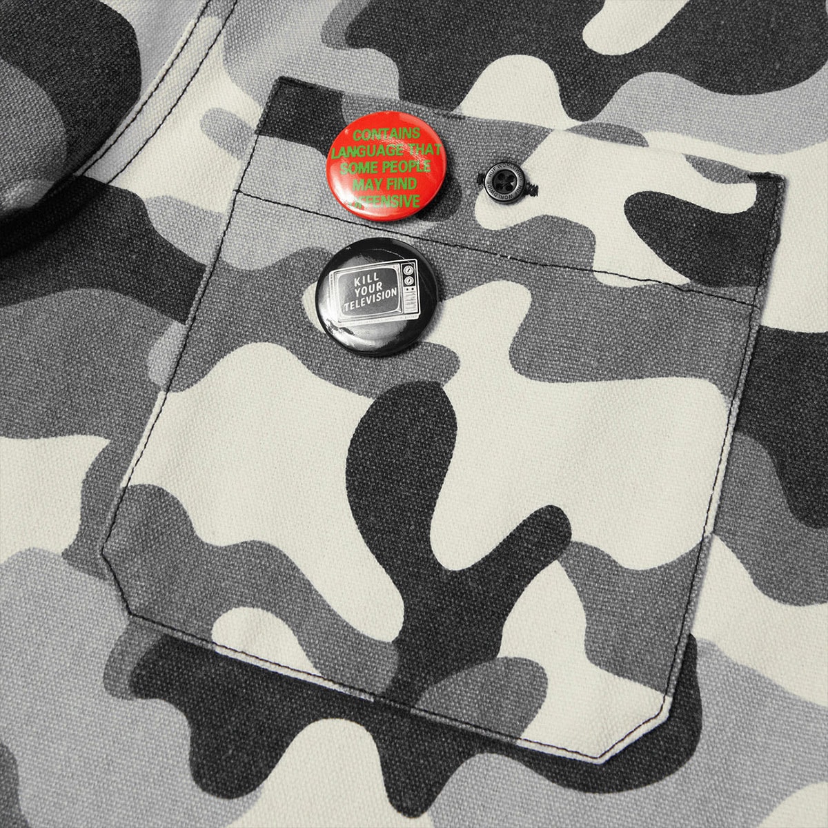 HUF  | OLYMPIA CAMO HOODED OVERSHIRT��BU00289��