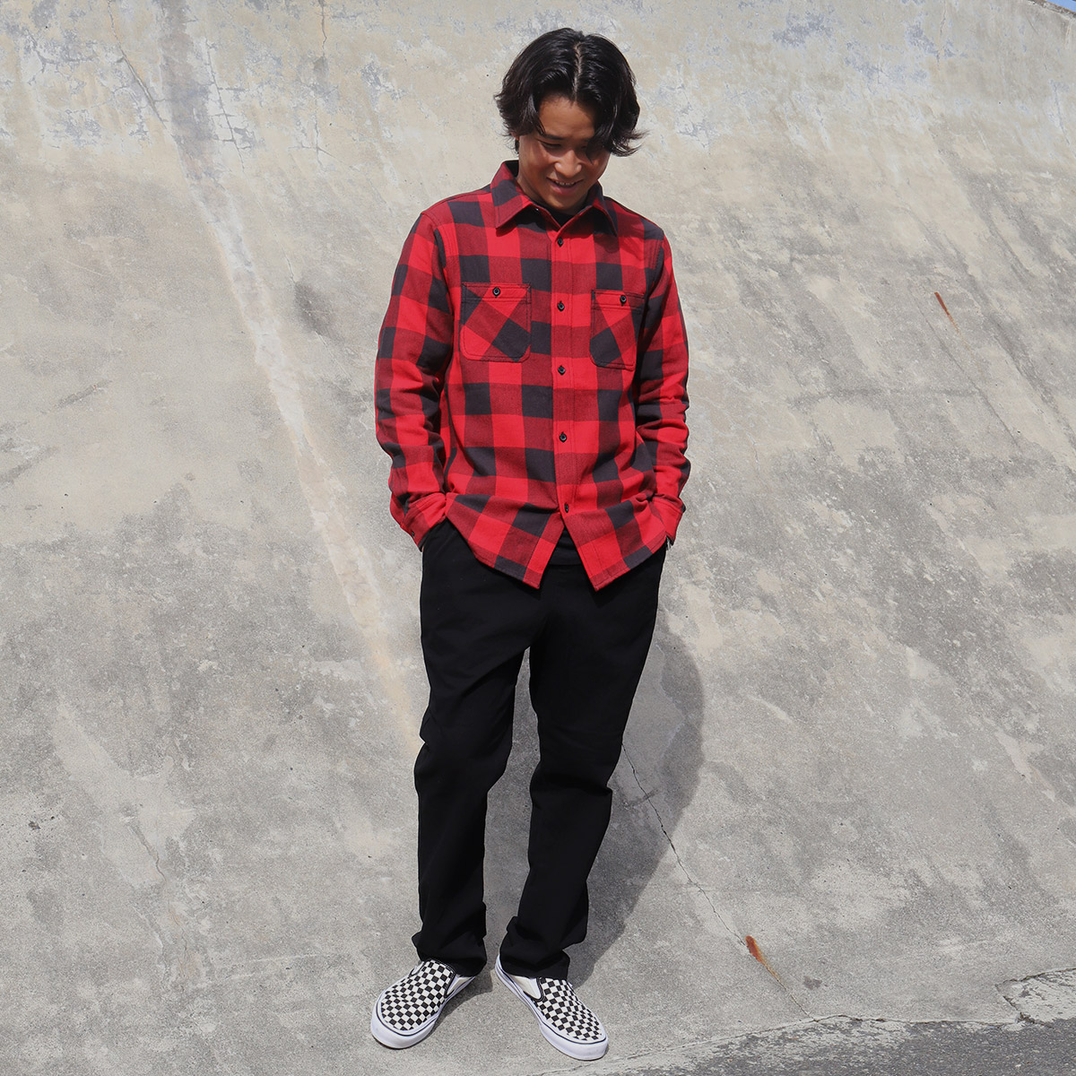 FIVE BROTHER �ե����֥֥饶�� �Хåե����� �����å������ ��� ��ǥ����� M L �͵��֥��� ���� ���� 2025 | BUFFALO CHECK SHIRT��152161��