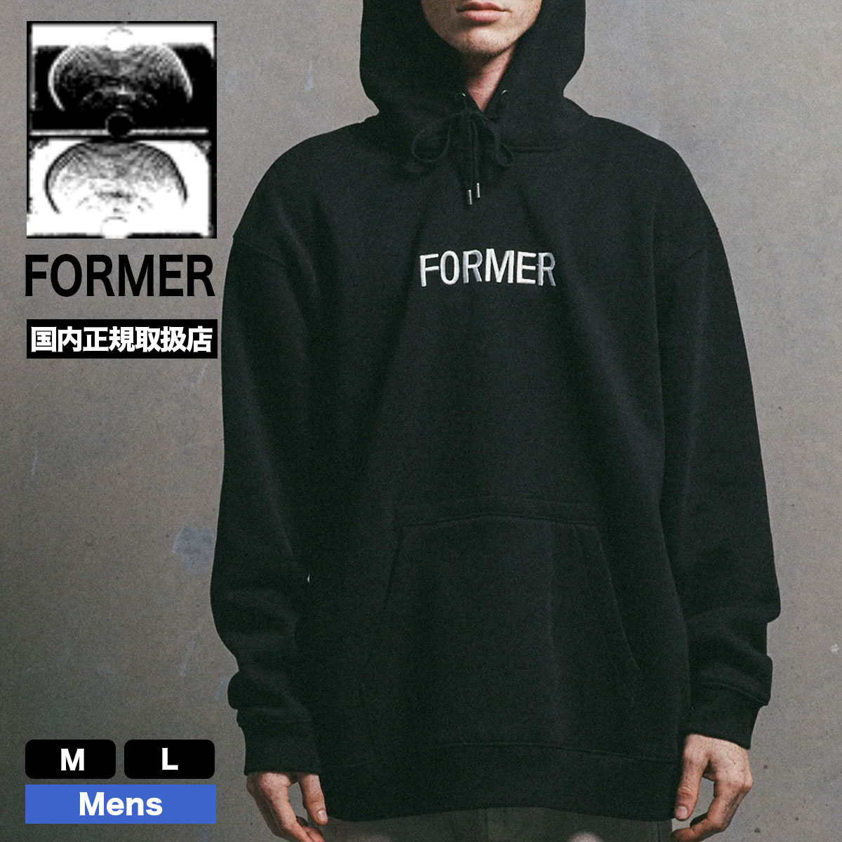 ��30%OFF ���ꥢ��󥹥�����ۥե����ޡ� ��� �������å� �ѡ����� �ա��ǥ��� ���� M L �����ե��� ���ȥ꡼�� �͵� �֥��� FORMER 2025 ���� | LEGACY EMBROID HOOD ��FFL-24127��