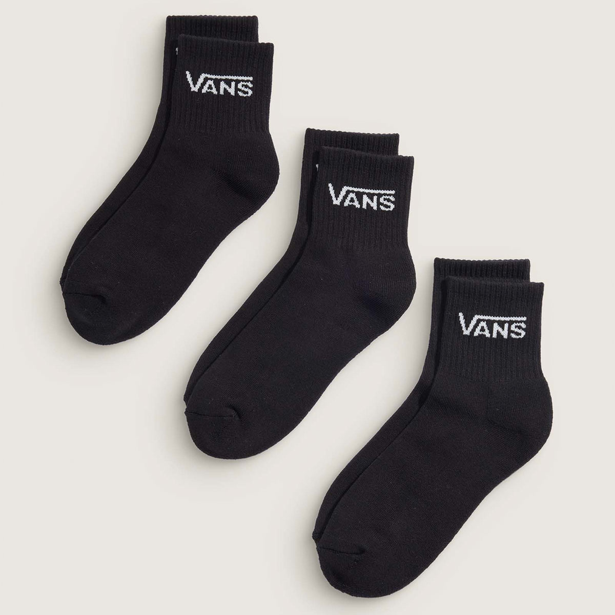 ������ �Х� ��� �ϡ��ե��롼���å��� ���� 3­���å� ���� ���� 27.5cm-31.0cm ���������� �͵��֥��� VANS ���� | CLASSIC HALF CREW SOCKS(3PK)��VN000QBW��