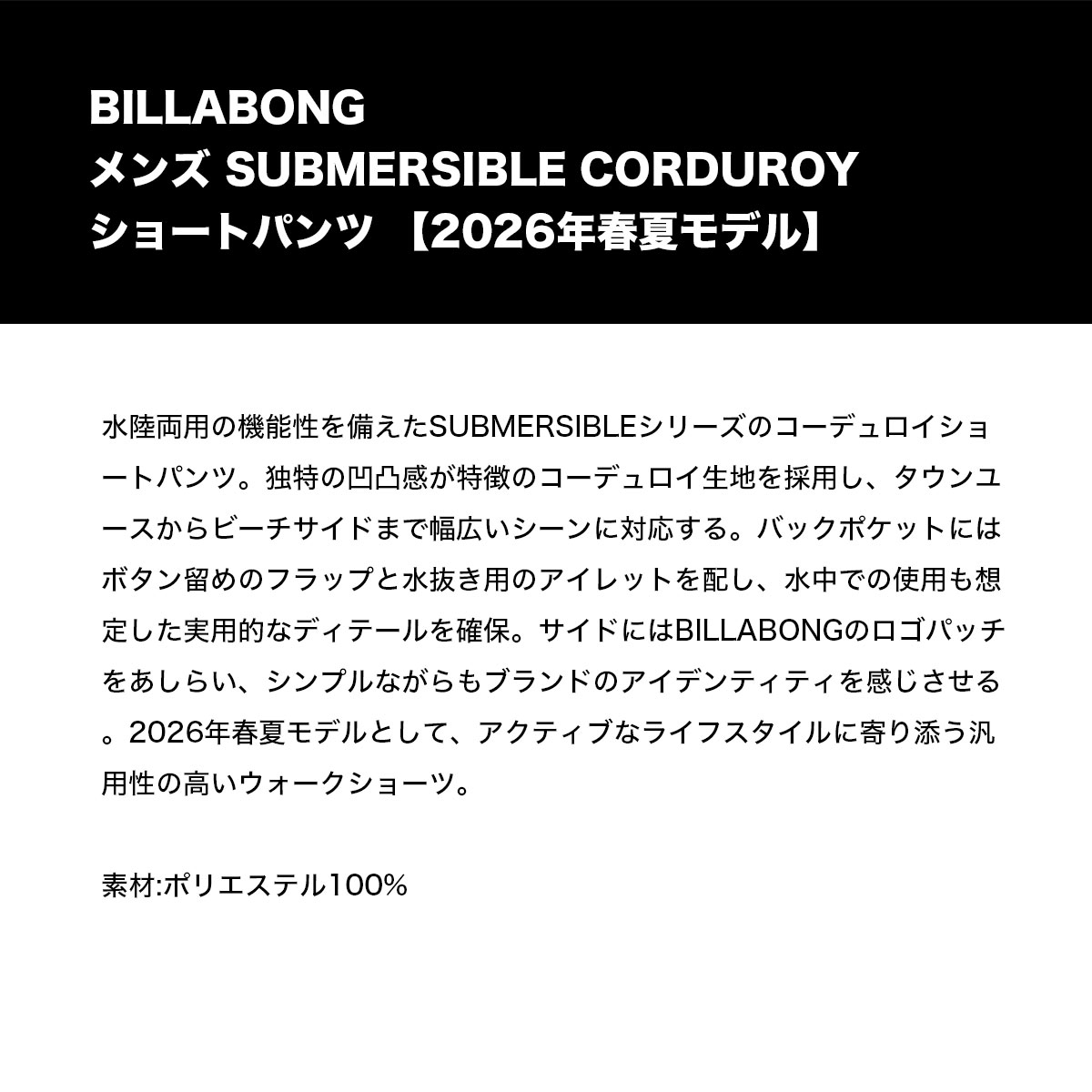 BILLABONG |  SUBMERSIBLE CRDURY S��BG011651��