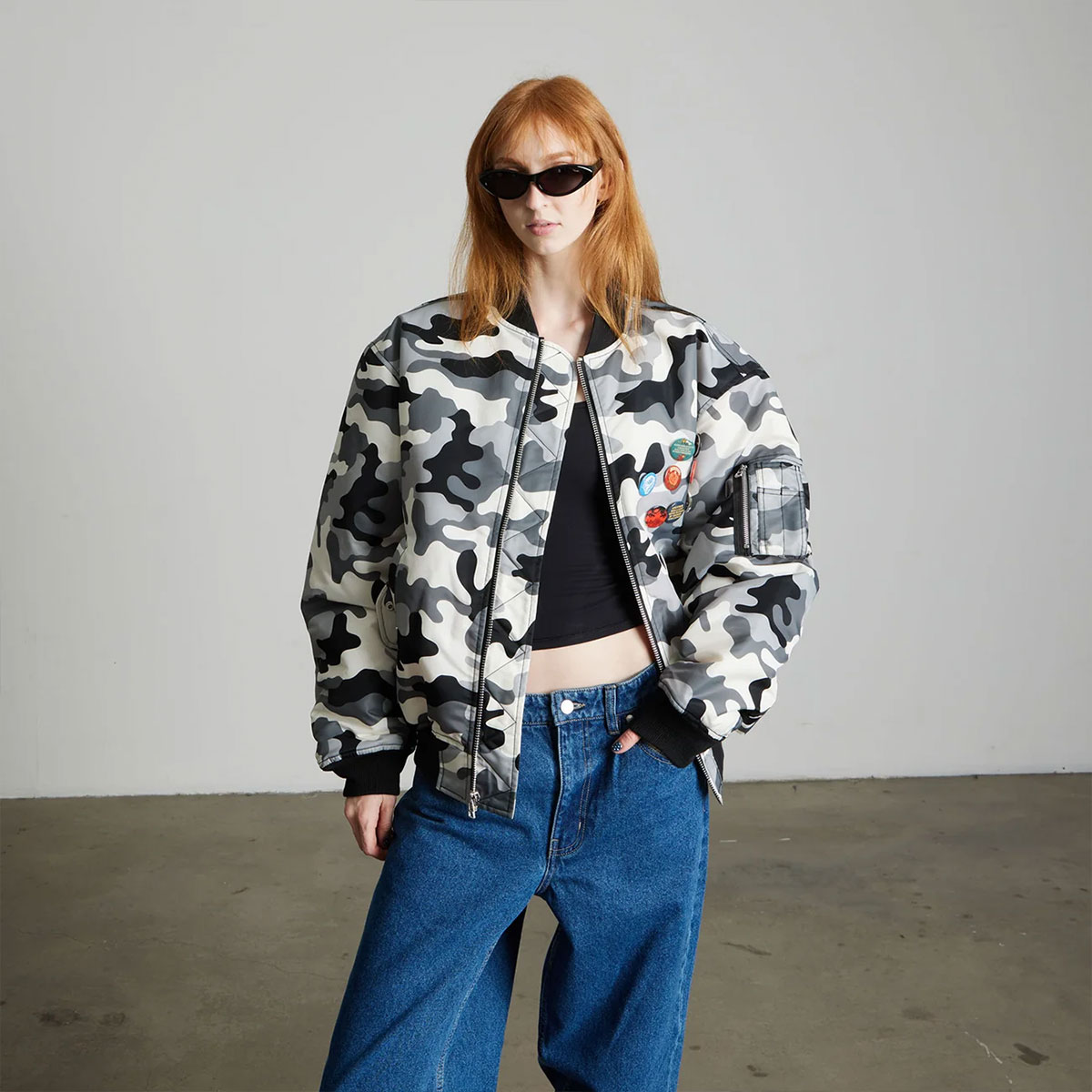 HUF  | OLYMPIA CAMO FLIGHT JACKET��JK00525��