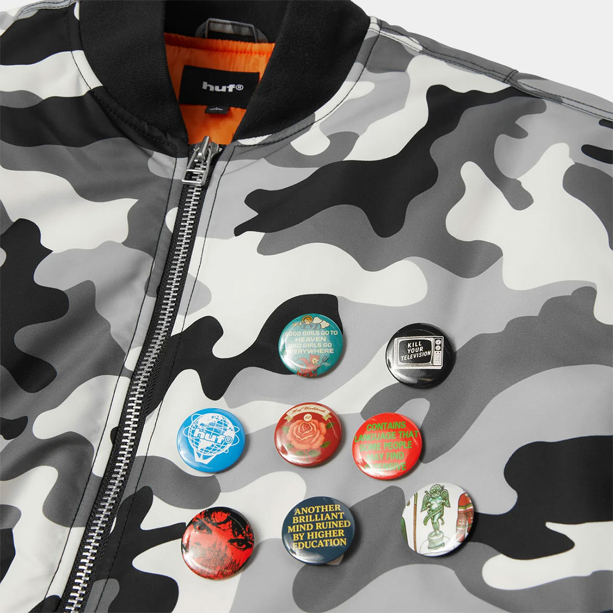 HUF  | OLYMPIA CAMO FLIGHT JACKET��JK00525��