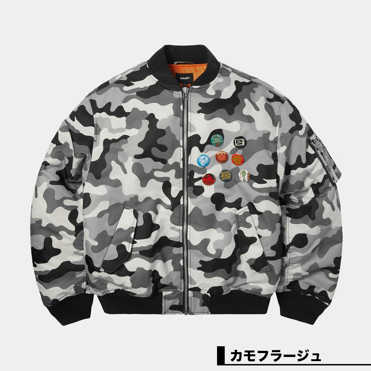 HUF  | OLYMPIA CAMO FLIGHT JACKET��JK00525��