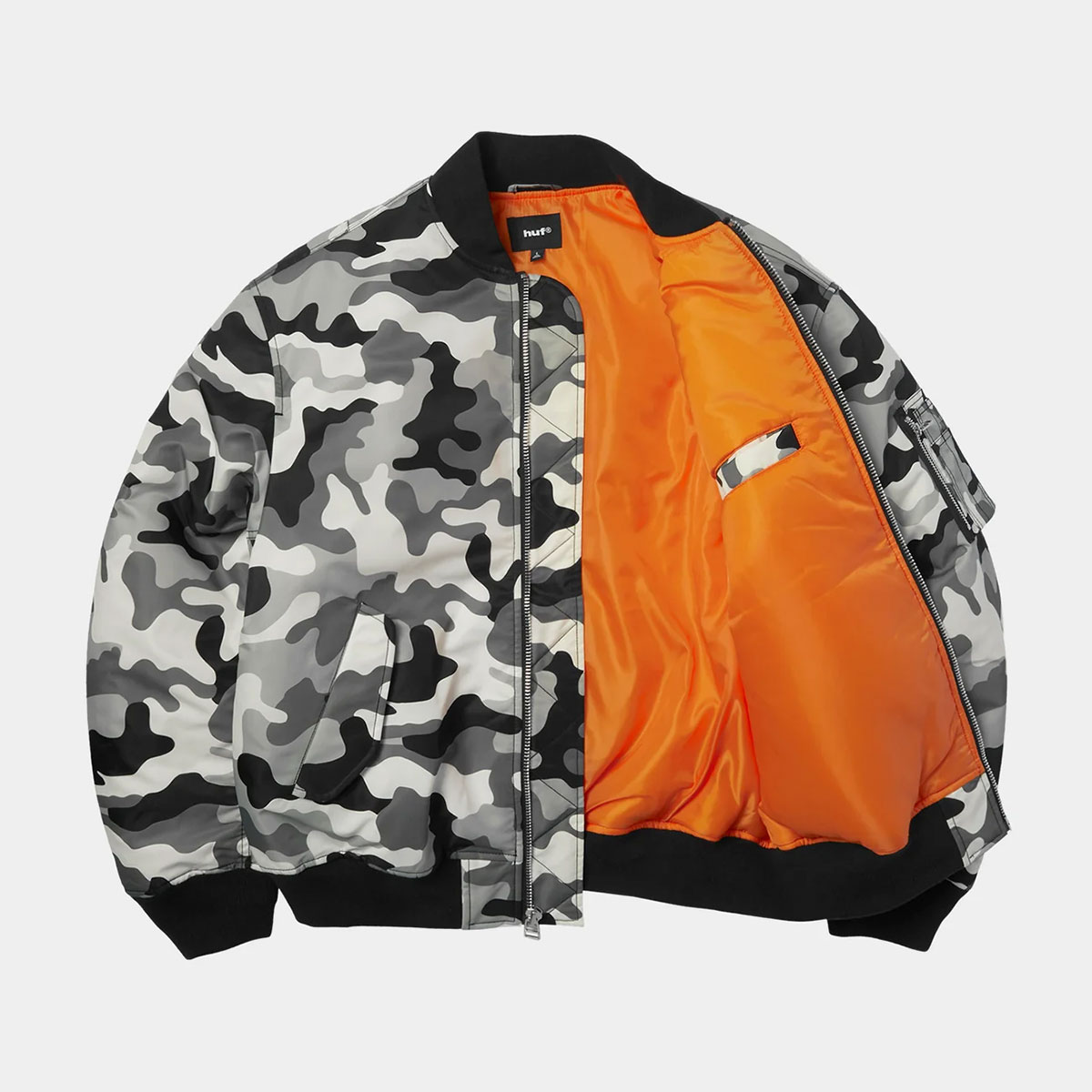 HUF  | OLYMPIA CAMO FLIGHT JACKET��JK00525��