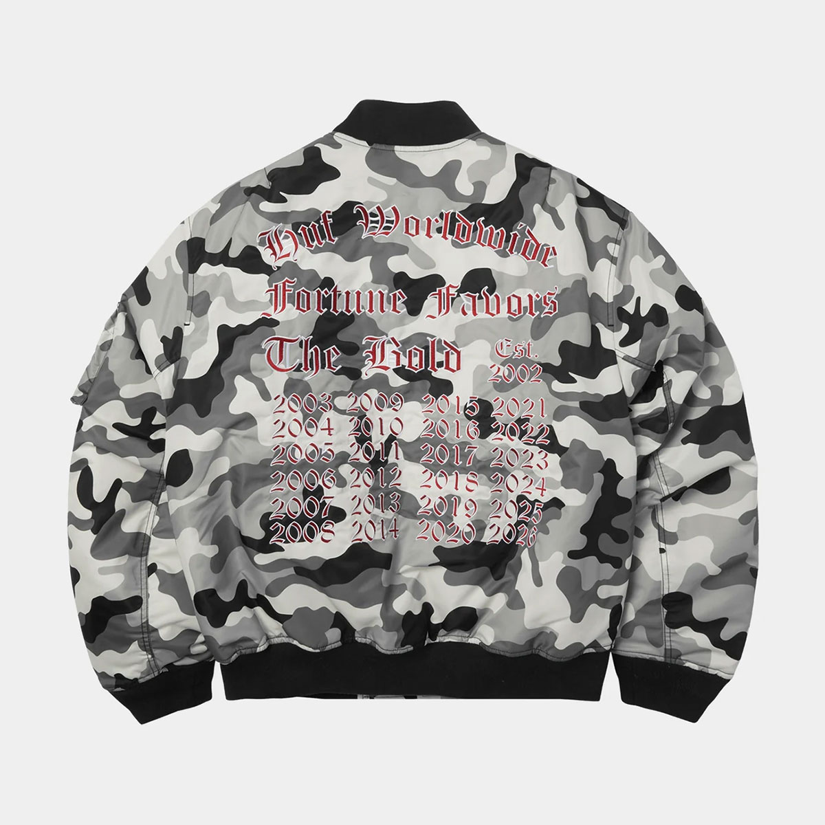 HUF  | OLYMPIA CAMO FLIGHT JACKET��JK00525��