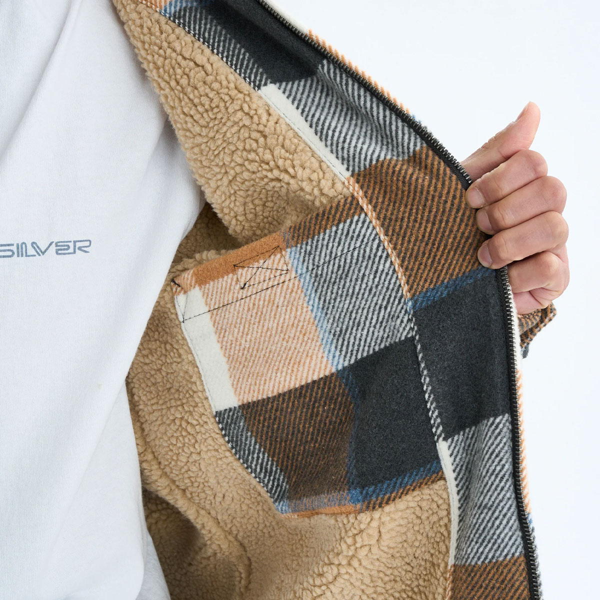 �ڥ��ꥹ�ޥ��������QUIKSILVER �����å�����С� ���㥱�å� �������� �ܥ� ��� �ɴ�  ��2�� M L �����ե��� �͵��֥��� ���� | DNA SHERPA HARRINGTON JACKET��EQYJK04201��