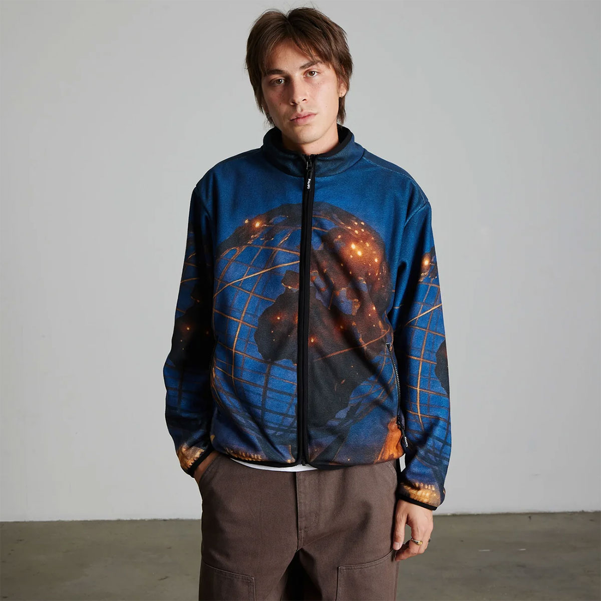 HUF  | FLUSHING POLAR FLEECE JACKET��JK00519��