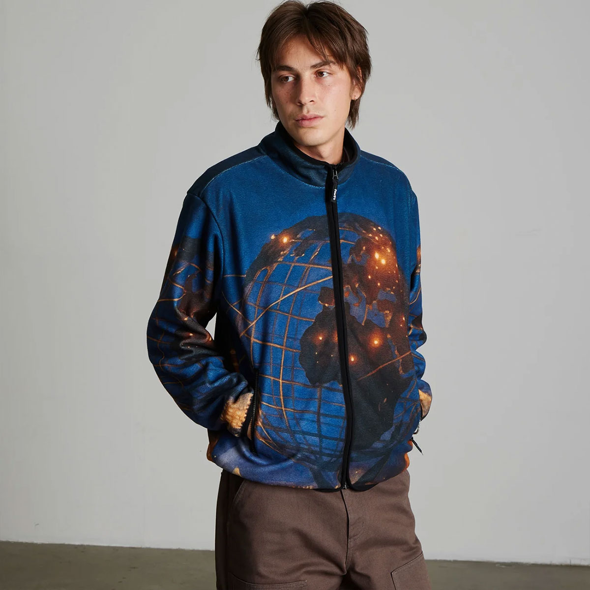 HUF  | FLUSHING POLAR FLEECE JACKET��JK00519��