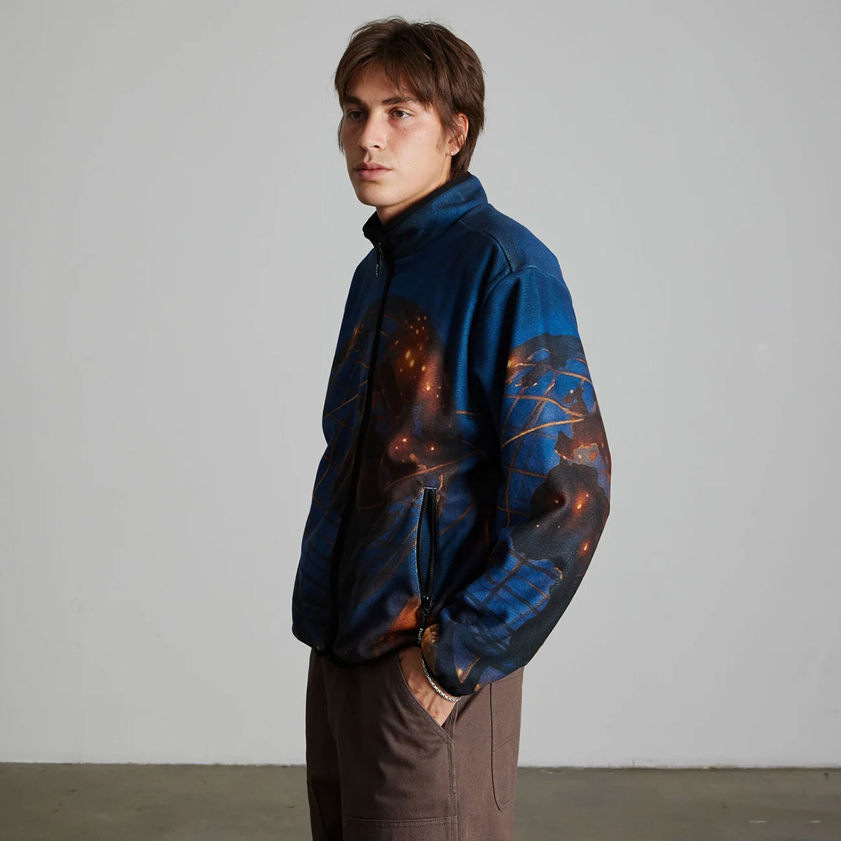 HUF  | FLUSHING POLAR FLEECE JACKET��JK00519��
