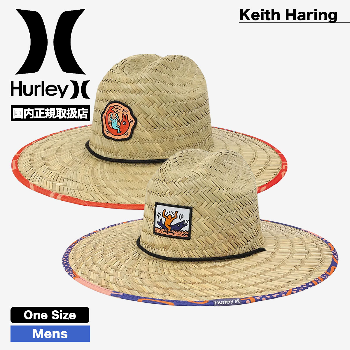 HURLEY |  Keith Haring EVOLUTION STRAW HAT��HIHM0437��