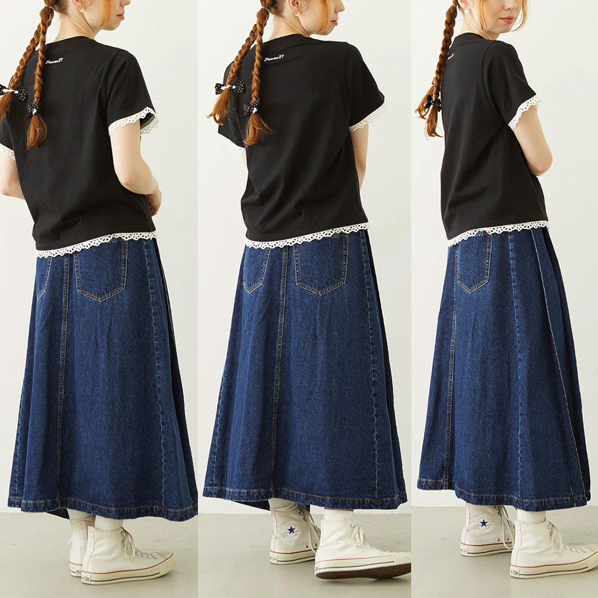 �ߥ륯�ե��� ��ǥ����� �ǥ˥� ���󥰥������� ������ǥ����� ����ǥ��� M �͵��֥��� MILKFED. ���� | ASYMMETRICAL LONG SKIRT��103261032002��