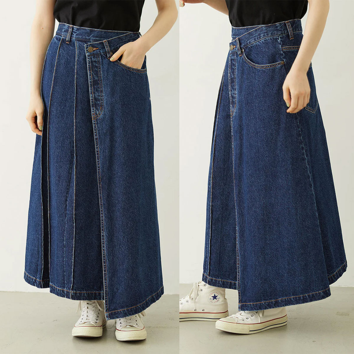 �ߥ륯�ե��� ��ǥ����� �ǥ˥� ���󥰥������� ������ǥ����� ����ǥ��� M �͵��֥��� MILKFED. ���� | ASYMMETRICAL LONG SKIRT��103261032002��