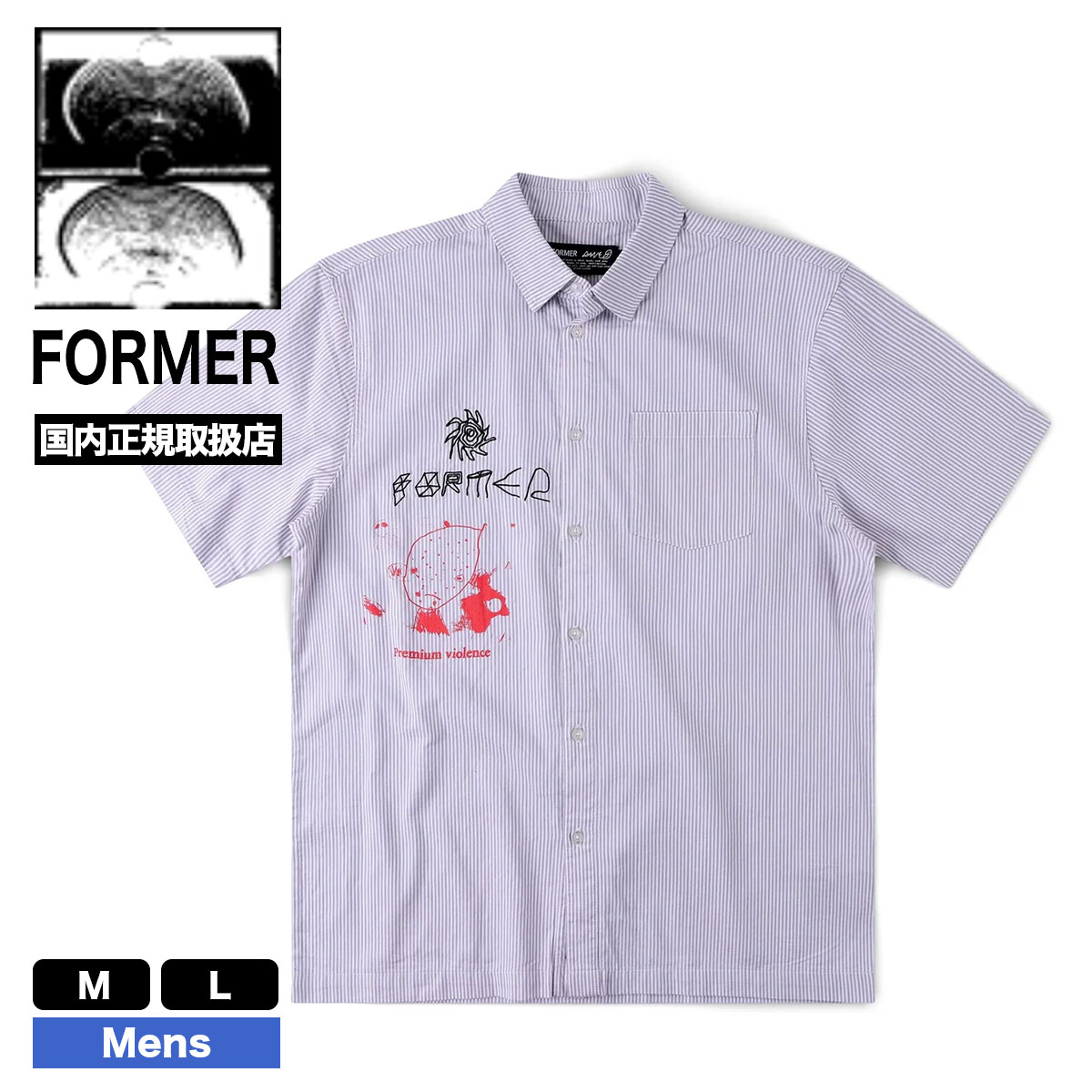 FORMER  | DXD REYNOLDS STRIPE SS SHIRT��FSH-26223��