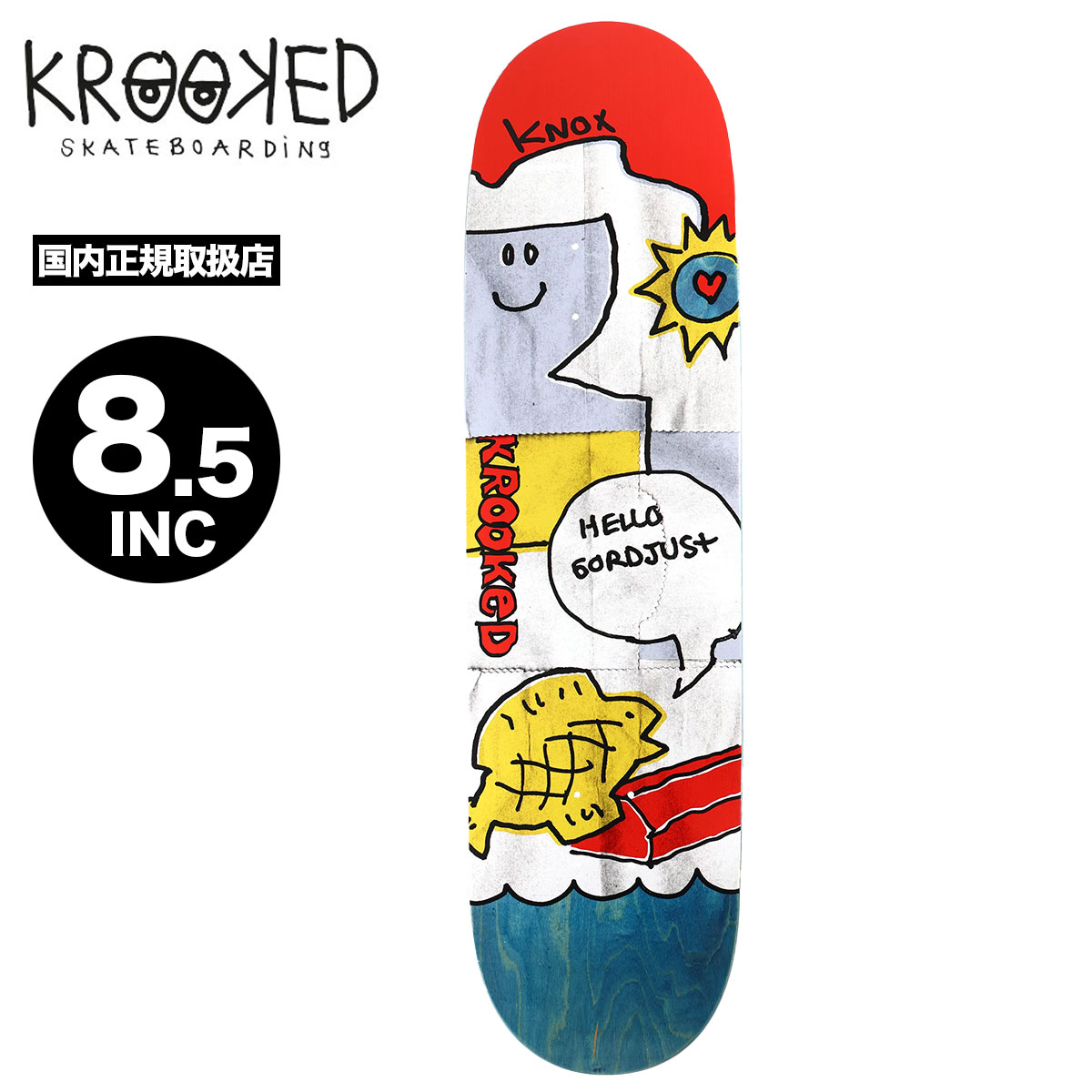 KROOKED スケートボードデッキ　8.5インチ クルキッド スケートボード スケボー デッキ 8.5inc スケート