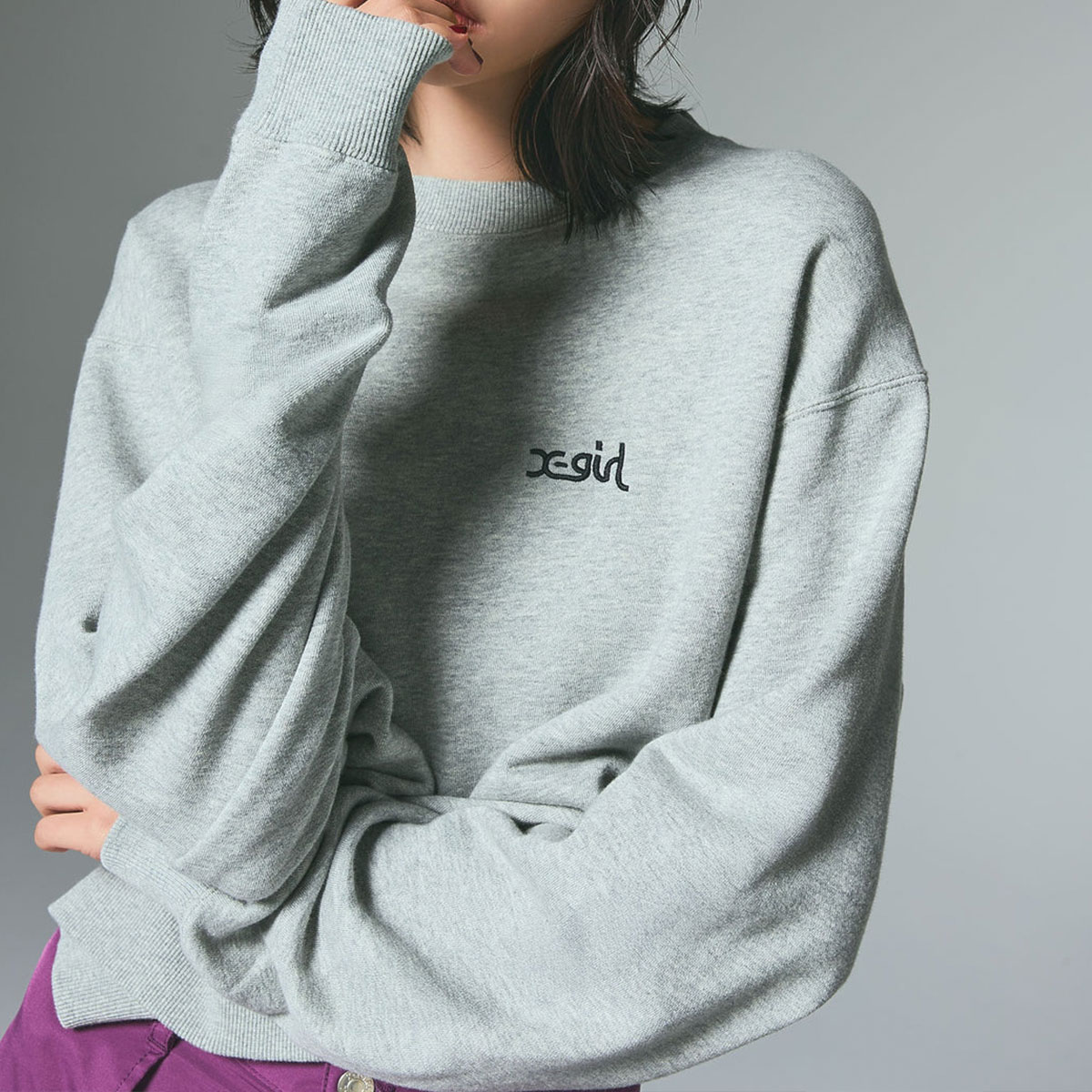 ���å��������� ��ǥ����� �������å� �ȥ졼�ʡ� �ȥåץ� �ɽ��ѥå� ��3�� M L ���ȥ꡼�ȿ͵��֥��� X-GIRL ���� 2025 �����105254012013��