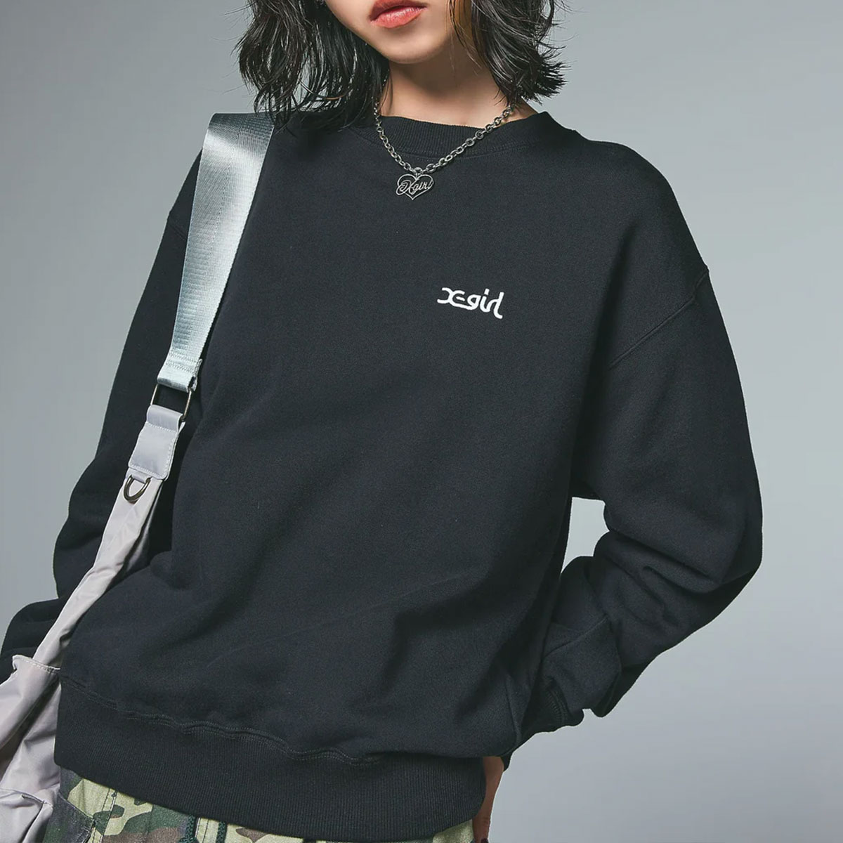 ���å��������� ��ǥ����� �������å� �ȥ졼�ʡ� �ȥåץ� �ɽ��ѥå� ��3�� M L ���ȥ꡼�ȿ͵��֥��� X-GIRL ���� 2025 �����105254012013��