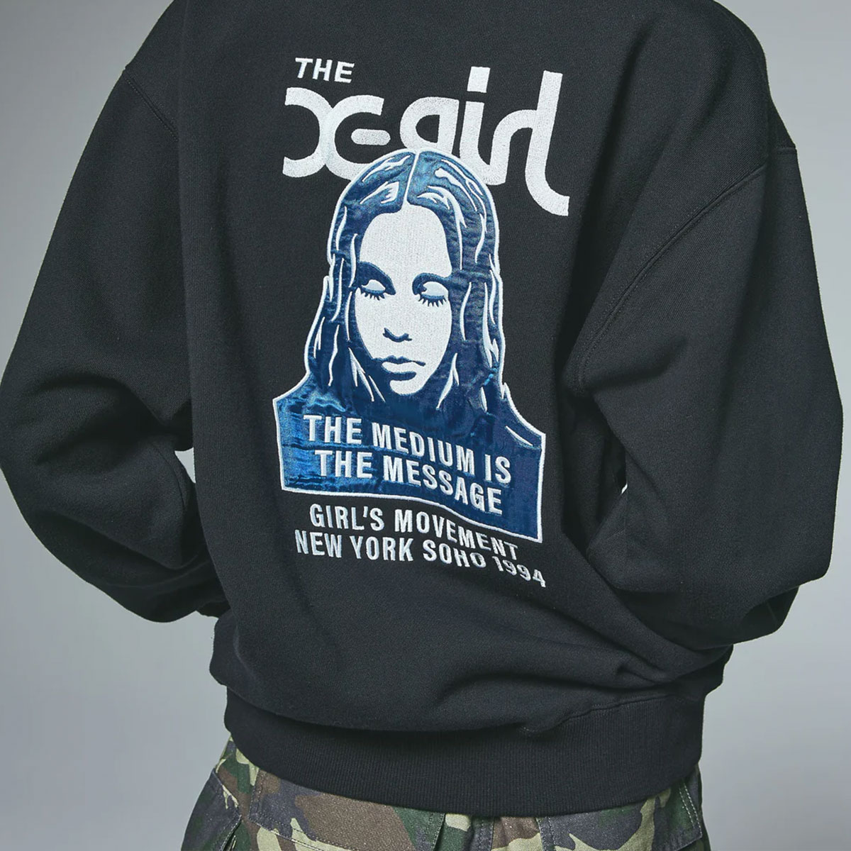 ���å��������� ��ǥ����� �������å� �ȥ졼�ʡ� �ȥåץ� �ɽ��ѥå� ��3�� M L ���ȥ꡼�ȿ͵��֥��� X-GIRL ���� 2025 �����105254012013��