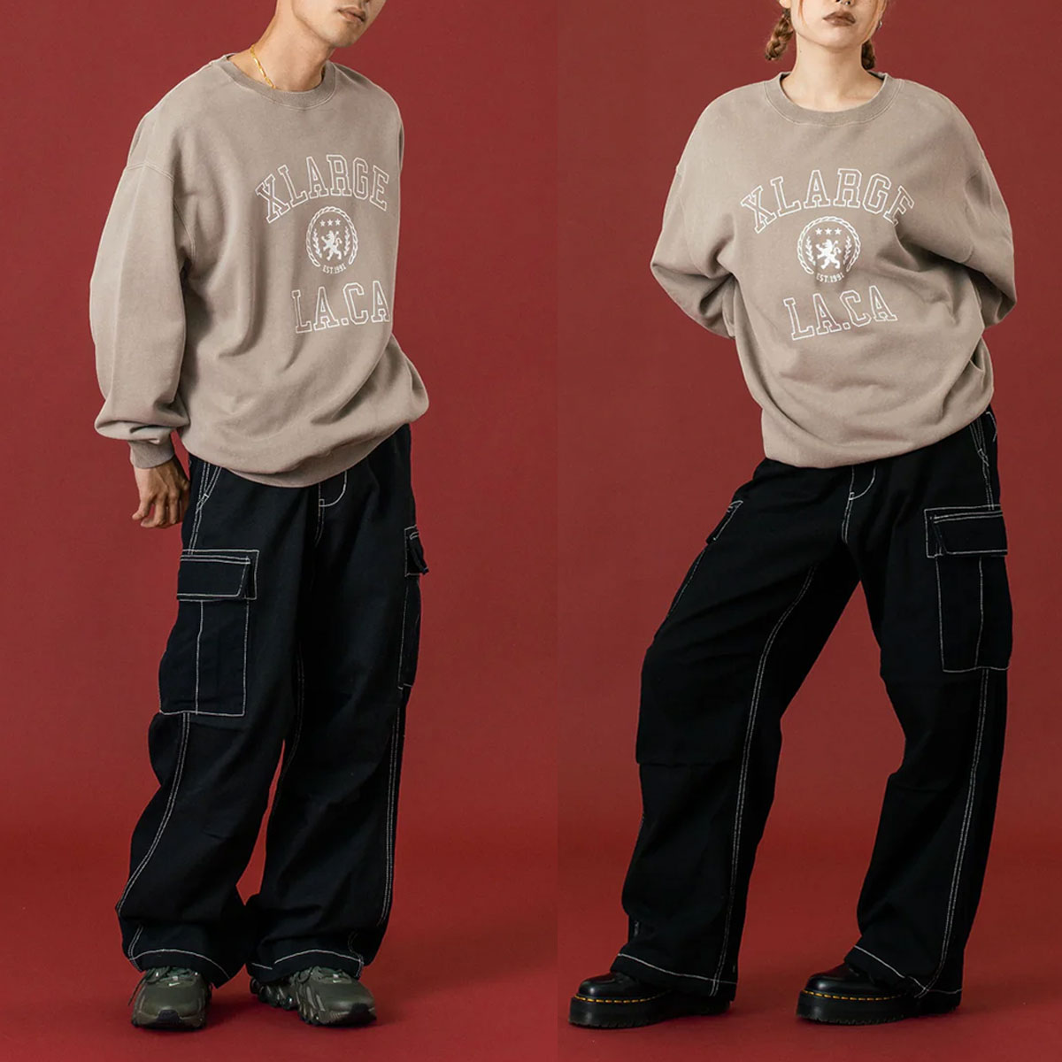 �ڥ��ꥹ�ޥ�������ۥ������ȥ�顼�� ��� �������å� �ȥ졼�ʡ� ����å����� ��3�� M L ���ȥ꡼�� �͵��֥��� XLARGE ���� 2025 ���� | COLLEGE LOGO CREWNECK SWEATSHIRT��101254012016��