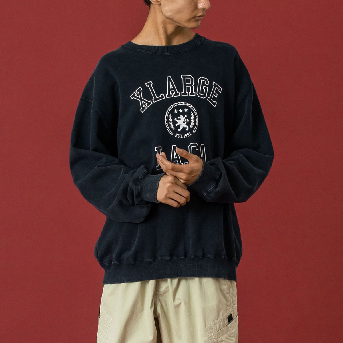 �ڥ��ꥹ�ޥ�������ۥ������ȥ�顼�� ��� �������å� �ȥ졼�ʡ� ����å����� ��3�� M L ���ȥ꡼�� �͵��֥��� XLARGE ���� 2025 ���� | COLLEGE LOGO CREWNECK SWEATSHIRT��101254012016��