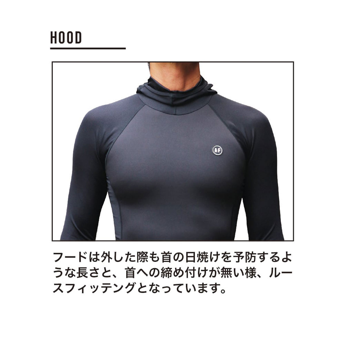 ǥƥե åȥ Ĺµ åѡ  1.5mm HOODY TAPPER  ադ UPF50+ ֥å L  ͵ AIDENTIFYAT-JKT-07