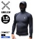ǥƥե åȥ Ĺµ åѡ  1.5mm HOODY TAPPER  ադ UPF50+ ֥å L  ͵ AIDENTIFYAT-JKT-07