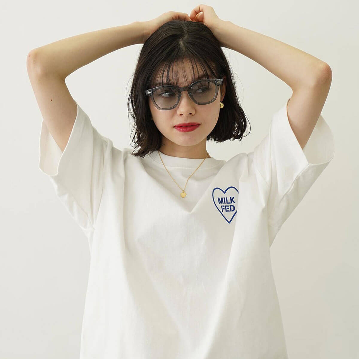 ��30%OFF ���ꥢ��󥹥�����ۥߥ륯�ե��� ���󥰥饹 ��ǥ����� ���� �������դ� ������������ȥ�ե졼�� �͵� �������� �֥��� | MILKFED. LOGO WELLINGTON SUNGLASSES��103252054003��