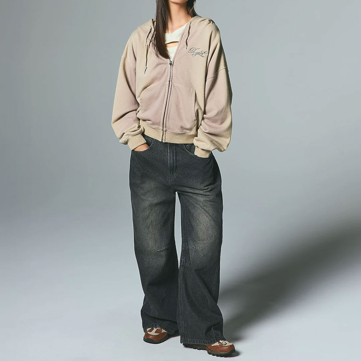 ���å��������� ��ǥ����� �ǥ˥� �Х����ѥ�� �磻�� �ܥȥ� �����ѥå� �֥�å� M ���ȥ꡼�ȿ͵��֥��� X-GIRL ���� 2025 �����105254031007��