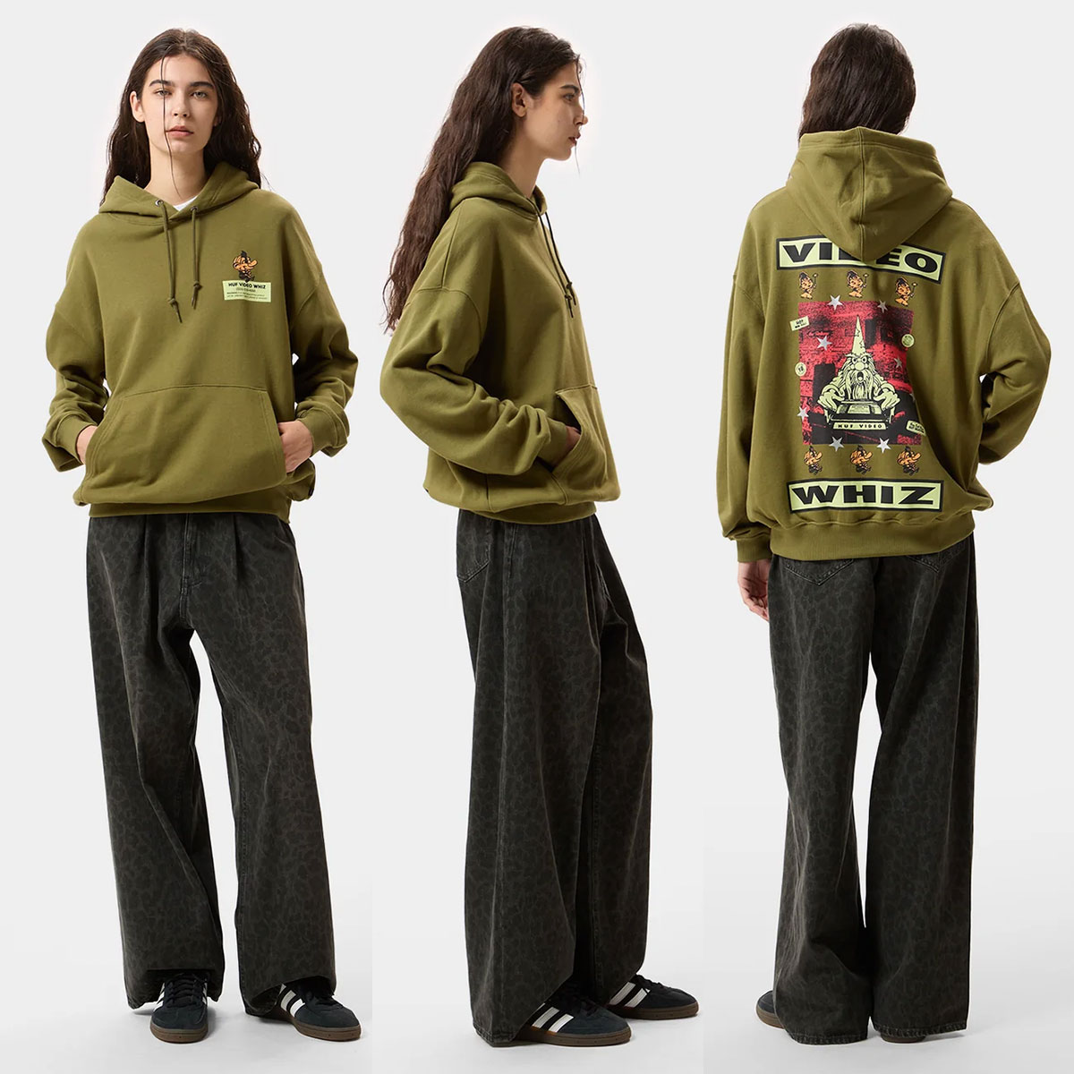 HUF   | VIDEO GENIE HOODIE��PF00840��