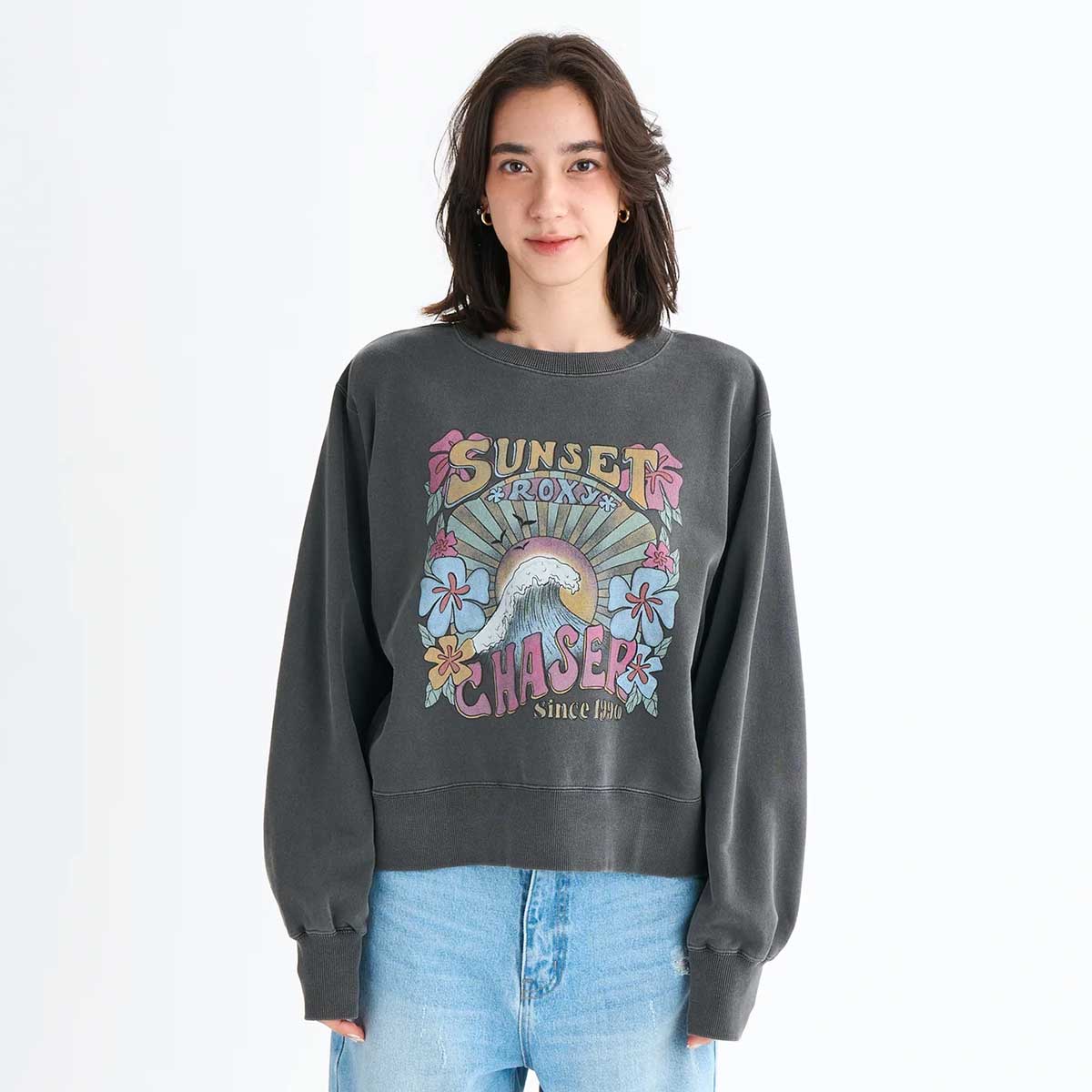 ��20%OFF ���ե�����ۥ������� ��ǥ����� �������åȥȥ졼�ʡ� Ĺµ�ȥåץ� ������ơ����� 2�� M L �����ե��� ���Ρ� �͵��֥��� ROXY ���� 2025 ���� | SUNSET CHASER��RPO254030��