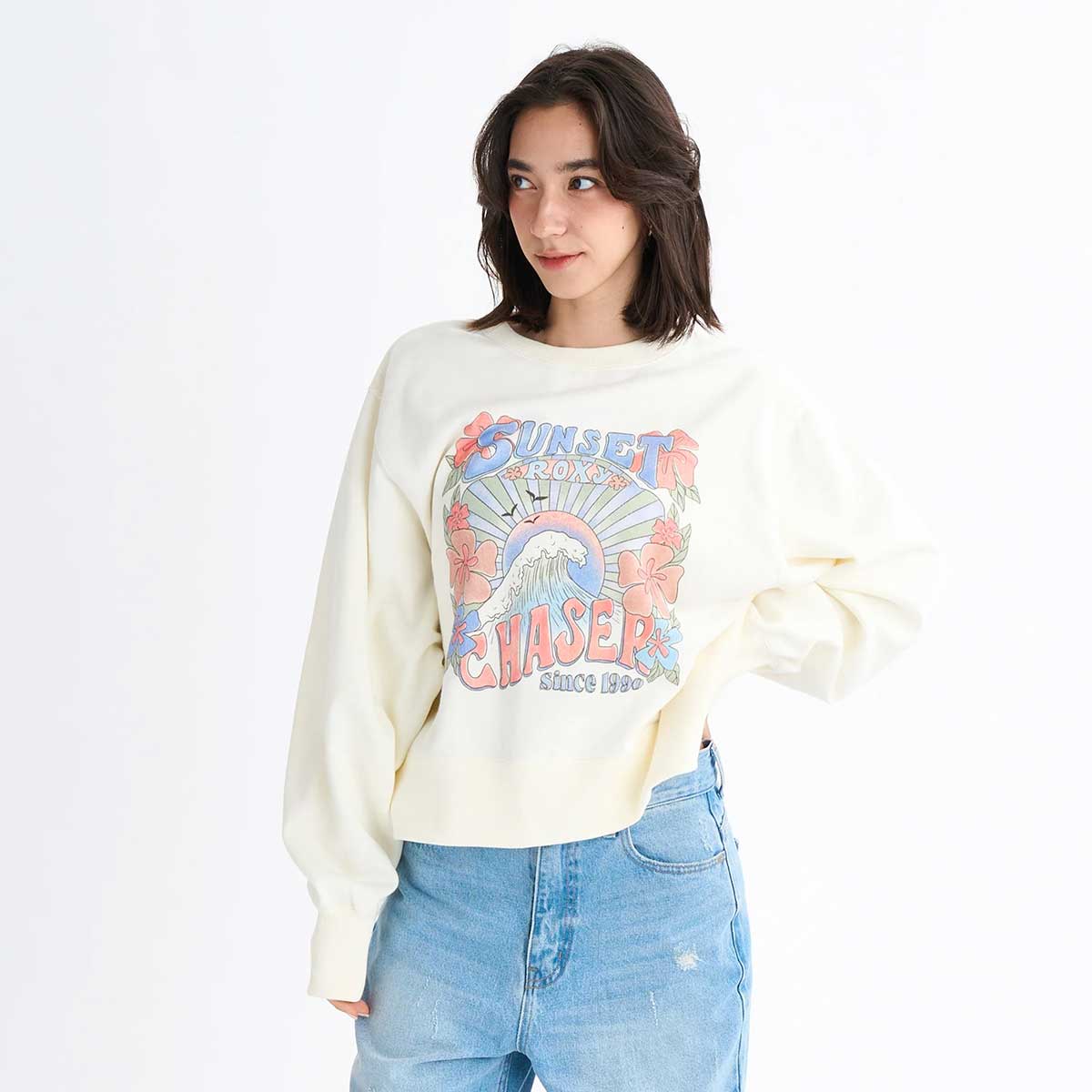 ��20%OFF ���ե�����ۥ������� ��ǥ����� �������åȥȥ졼�ʡ� Ĺµ�ȥåץ� ������ơ����� 2�� M L �����ե��� ���Ρ� �͵��֥��� ROXY ���� 2025 ���� | SUNSET CHASER��RPO254030��