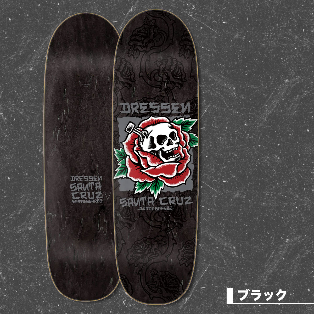 SANTA CRUZ SKATEBOARDS | DRESSEN SKULL ROSE PRO DECK 9.25 inc��31022618��