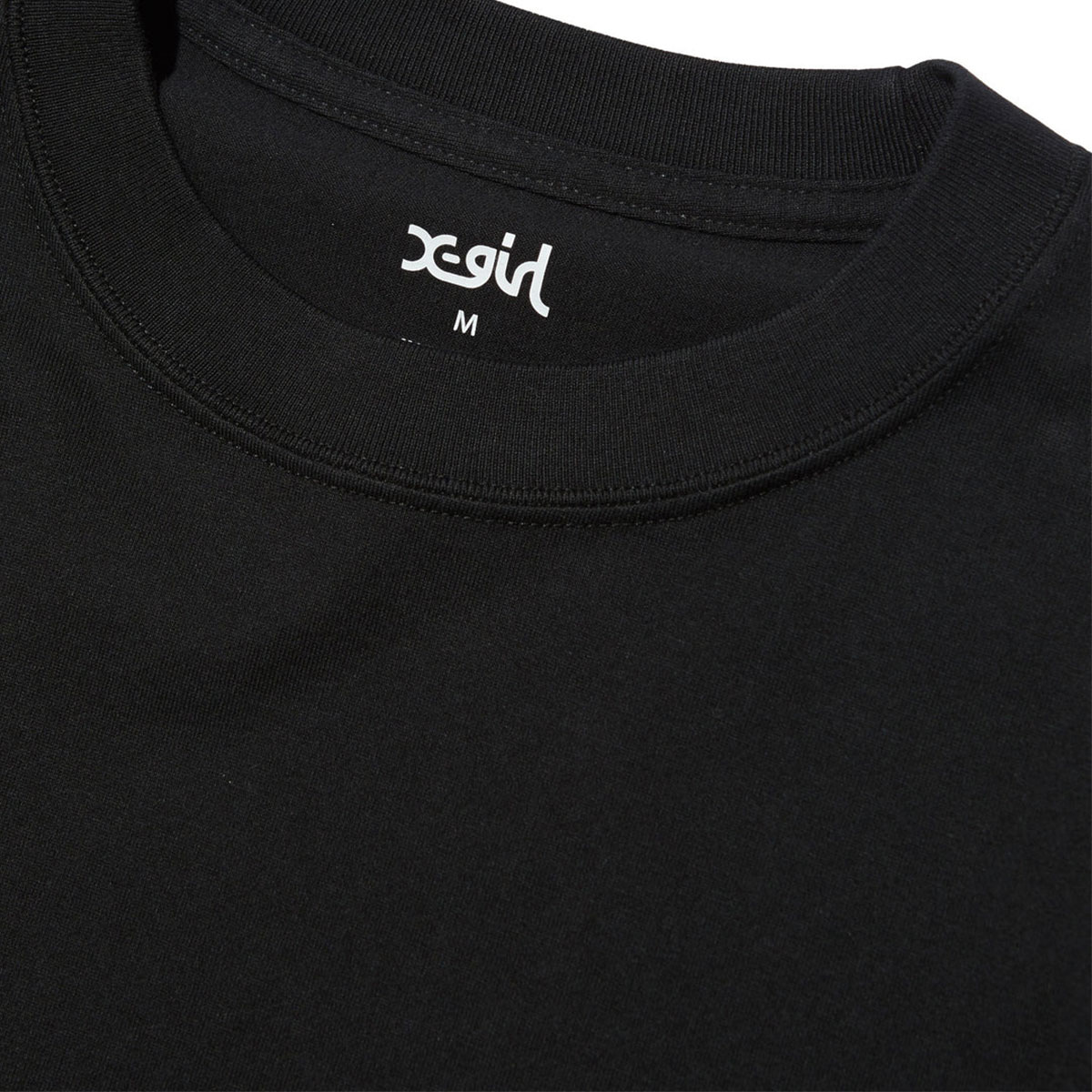 X-GIRL  | SIDE LOGO FACE LABEL S/S TEE��105262011025��