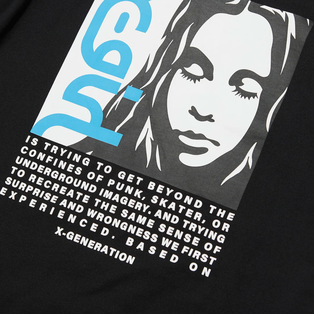 X-GIRL  | SIDE LOGO FACE LABEL S/S TEE��105262011025��