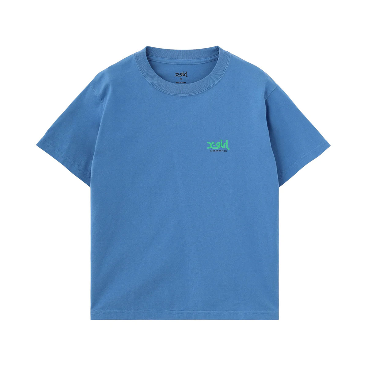 X-GIRL  | SIDE LOGO FACE LABEL S/S TEE��105262011025��