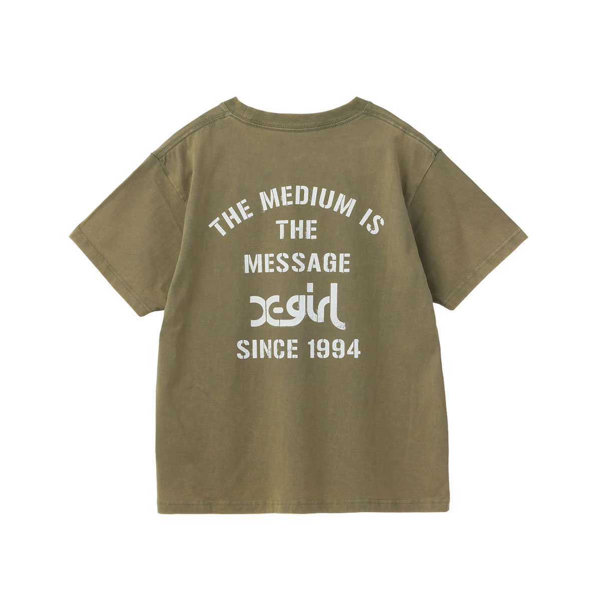 X-GIRL | FADED STENCIL LOGO S/S TEE��105263011013��