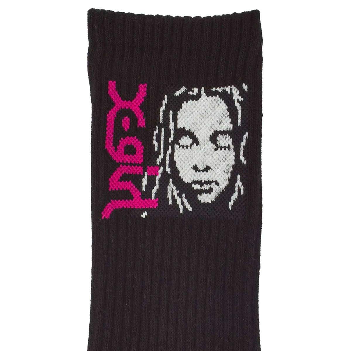 X-GIRL  | SIDE LOGO FACE RIBBED SOCKS��105262054007��